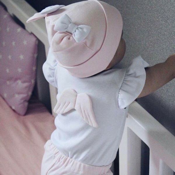 

новорожденный wing ромпер summer infant мальчики одежда комбинезон легкий костюм с шортами детская одежда с коротким рукавом 2019 new, Blue