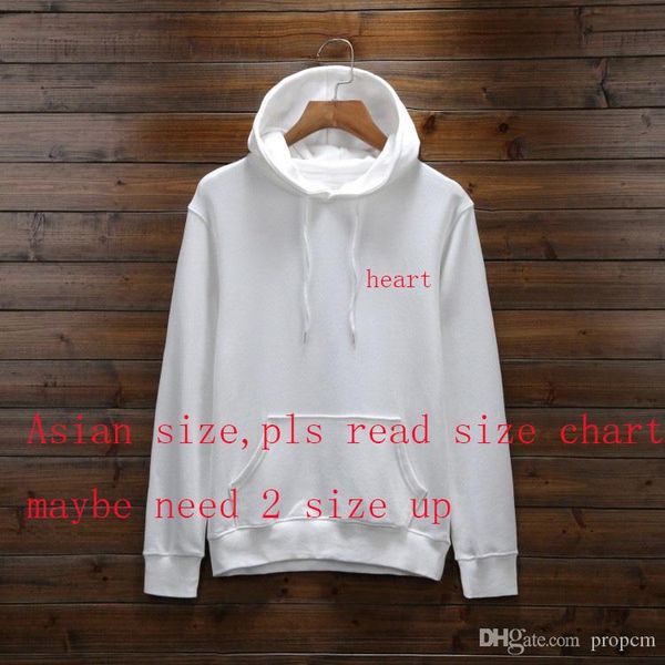 

new designer hoodies for men spring mens hoodie sweatshirt loose style fashion tide luxury pullover with heart pattern s-3xl, Black