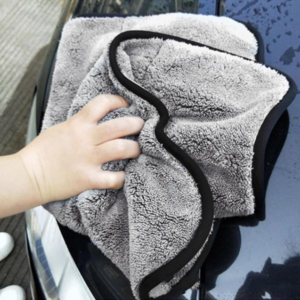 

1000gsm 42x48cm car wash microfiber towel car cleaning drying cloth hemming care cloth detailing wash towel for