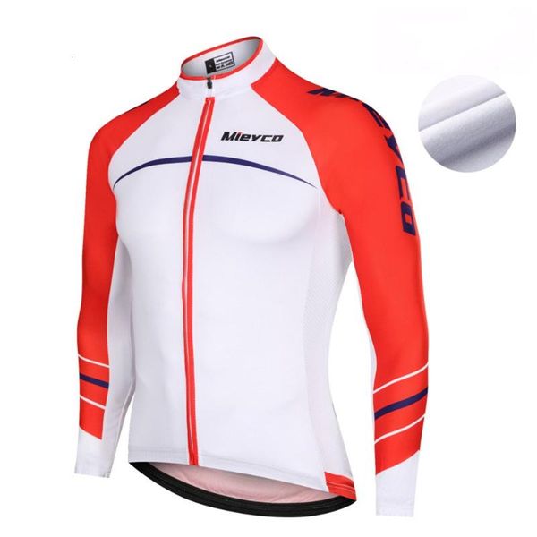 

racing jackets mieyco winter thermal fleece cycling jersey long sleeve ropa ciclismo hombre bicycle wear bike clothing, Black;red