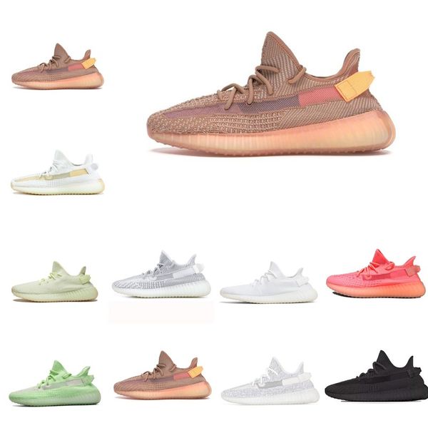 

with box kanye west clay v2 static reflective gid glow in the dark mens athletic shoes hyperspace true form men sport desigoer sneaker