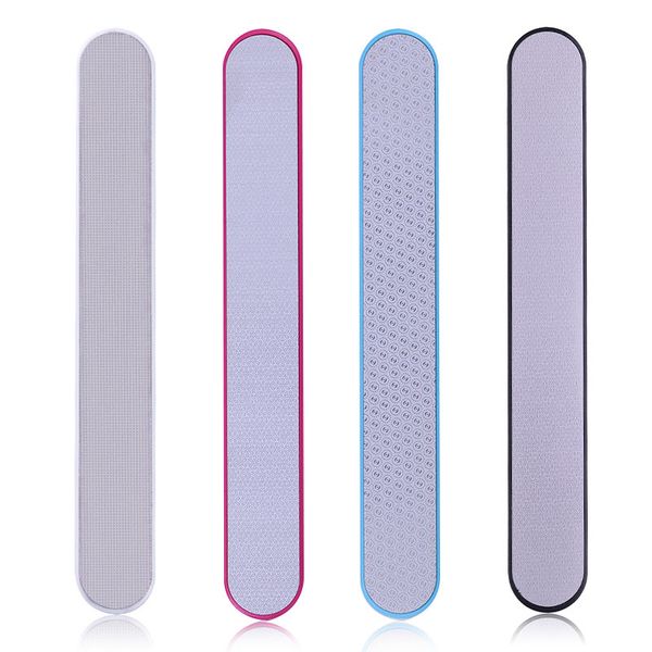 

1 pc double-sided stainless steel white nail art file buffering polishing grinding uv gel tips washable nail art tool