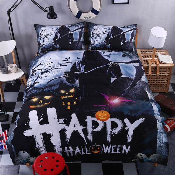 Home Textile Bedding Set Single Double King Size 3d Skull Killer