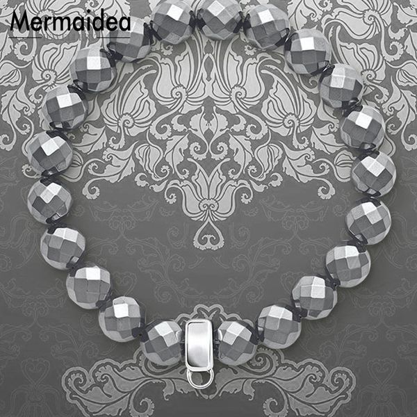 

подвески браслеты с ювелирных гематит бусины стерлингового серебра 925 несущая модный подарок для женщин девушки 2019 новые, Golden;silver