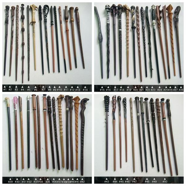 

Harry Potter Wand With Gift Box Packing Metal-Core Magic Wand For Kids Cosplay Harry Potter Dumberdor Hermione Magical Wand toys KKA6606