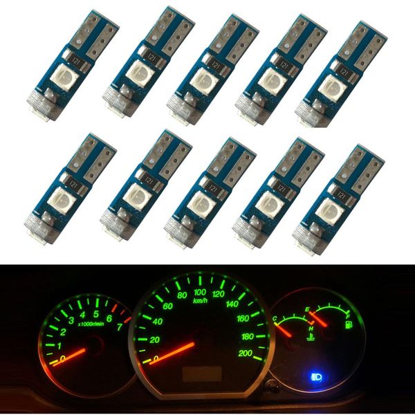 

10x t5 led 74 light 3030smd car dashboard instrument panel light bulb kit for mitsubi shi lancer eclipse galant outlander precis