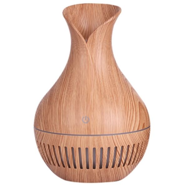 

130ml air humidifier ultrasonic usb electric aroma essential oil diffuser wood grain mist maker led light for home