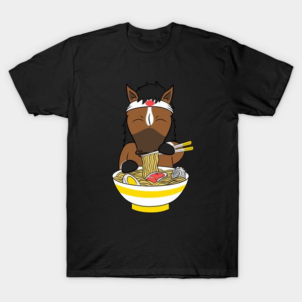 

men's t-shirts men t-shirt horse ramen lover tshirt women t shirt, White;black