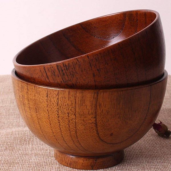 

wooden bowl for rice soups desserts ice cream and antie asian style - 11x7cm bowls