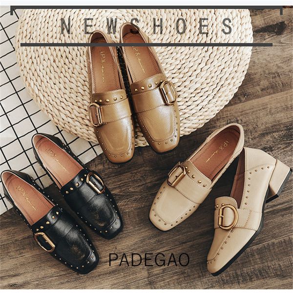 

oxford shoes for women 2019 rivet casual womens shoes black fashion classics pumps women