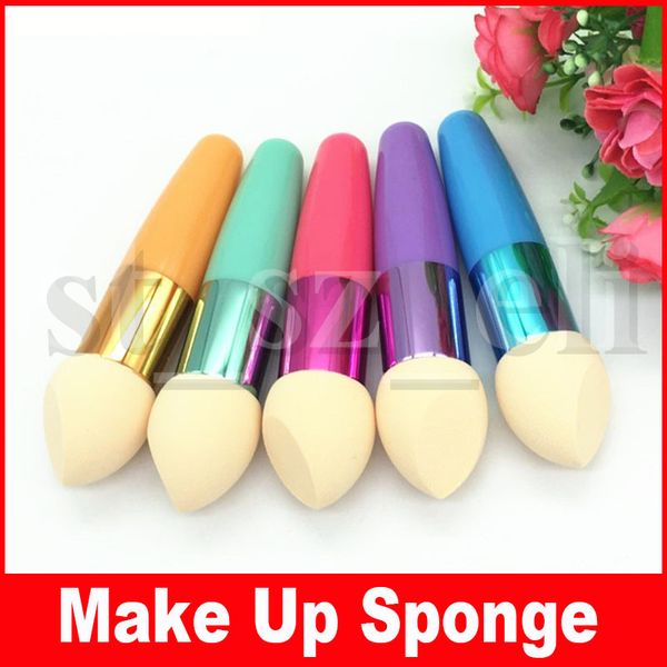 

makeup foundation sponge puff with handle blending flawless powder smooth cosmetic smooth puff brush beauty tool