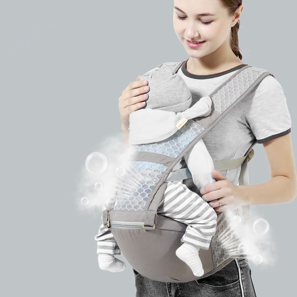 

new hipseat breathable front facing baby carrier multifunction for mum sling backpack newborn waistband pouch wrap kangaroo