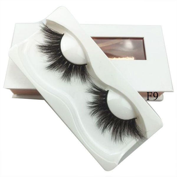 3D Nerzhaar Falsche Wimpern Criss-Cross Wispy Cross Fluffy 14mm-18mm 100% echte Nerzhaar Wimpernverlängerungen Handgefertigte Wimpern Make-up-Tools