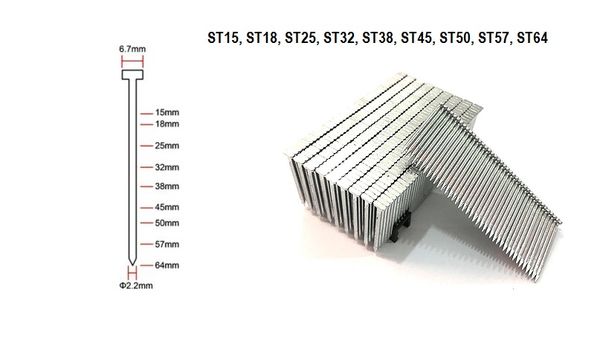 

new 400pc steel nail special nails for for electric nail gun stapler nailer concrete st18 st38