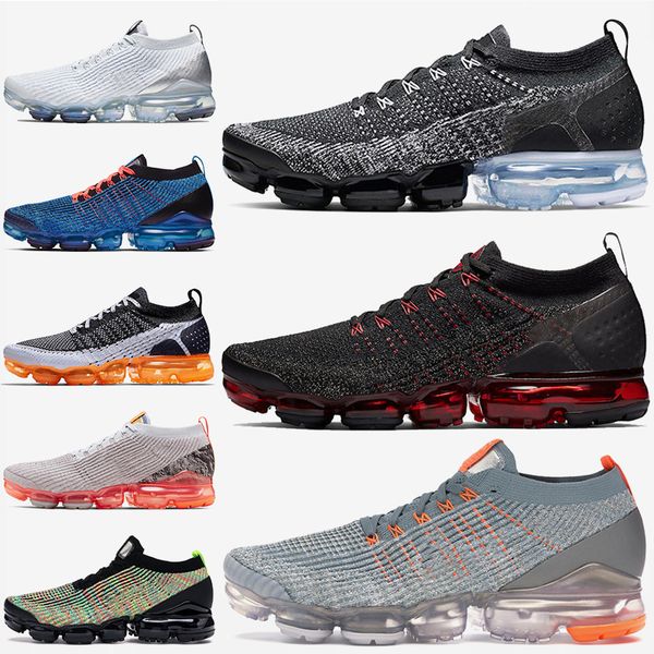 

air max vapormax fashion running shoes fly tn 3.0 orca white air cushion bred luxury designer sneakers men women off 36-45, White;red