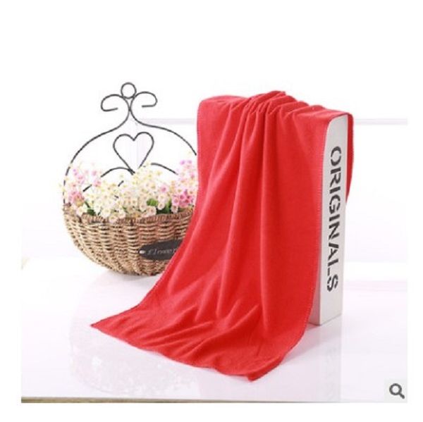 

2020 200g 35 * 75cm fiber re towel wholesale pure polyester thickened large terry absorbent cleaning towel is not easy to shed hair