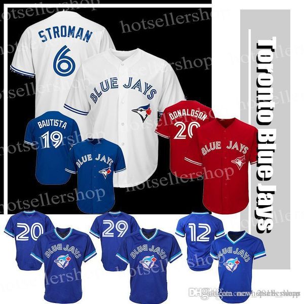 

Toronto jersey Blue Jays baseball jerseys 6 Marcus Stroman 20 2 12 Roberto Alomar 29 Joe Carter 11 Kevin Pilar 19 Jose Bautista