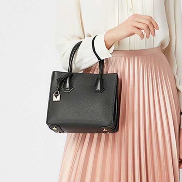 

designer luxury handbags purses m k mercer black leather litchi grain female bag trumpeter bill of lading shoulder bag organ bag