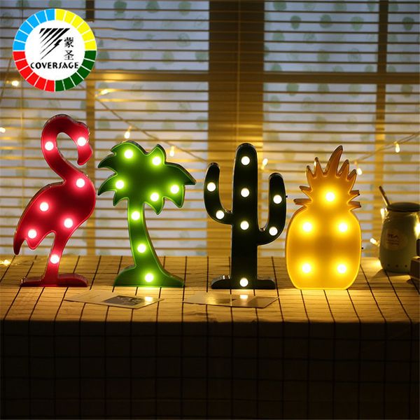 

coversage led night light 3d decorative table lamp christmas tree bedroom battery novel lights decoration luminaria kid desk