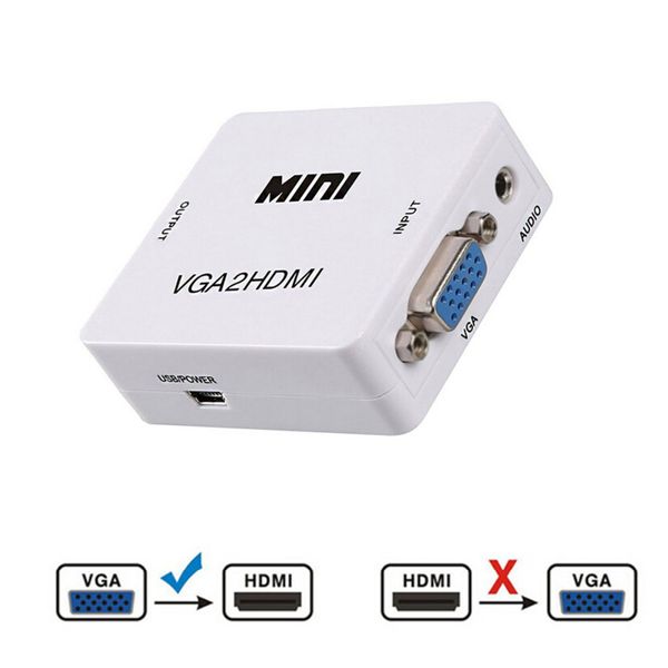 

vga2hdmi mini vga to hdmi converter with 1080p audio adapter connector for notebook pc for hdtv projector