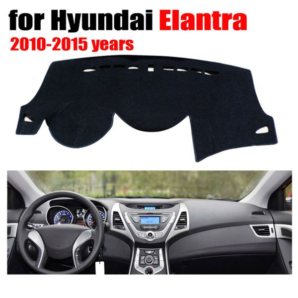 

car dashboard covers mat for elantra 2010-2015 years left hand drive dashmat pad dash cover auto dashboard accessories