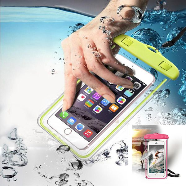 

universal for iphone 7 x xr xs samsung s10 s8 waterproof case bag cellphone waterproof dry bag for phone under 6.0 inch