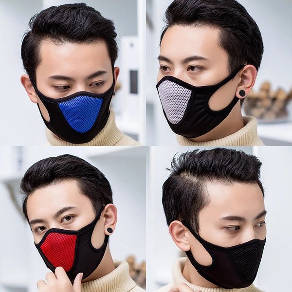 

outdoor protective face mask dustproof cover reusable masks anti fog dust breathable elastic earloop soft mesh cycling masks ffa3943