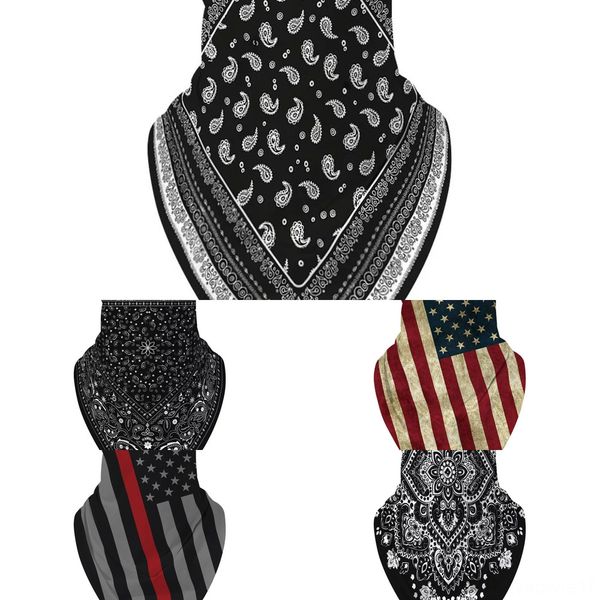 

lif0s флаг сноуборд маска для взрослых зимняя маска для лица шарф анти-туман треугольник велоспорт печать шарф пылезащитный моющийся бандана, Black