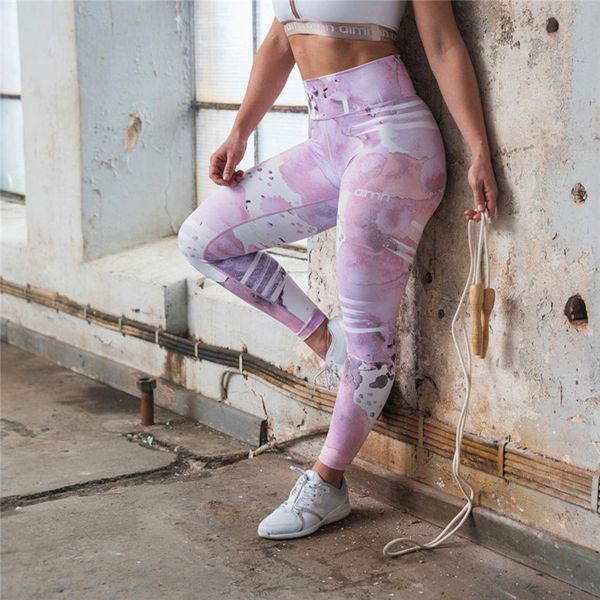 

quick drying exercise pants outdoor fitness digital printing yoga pants high elasticity running and jumping exercise, White;red