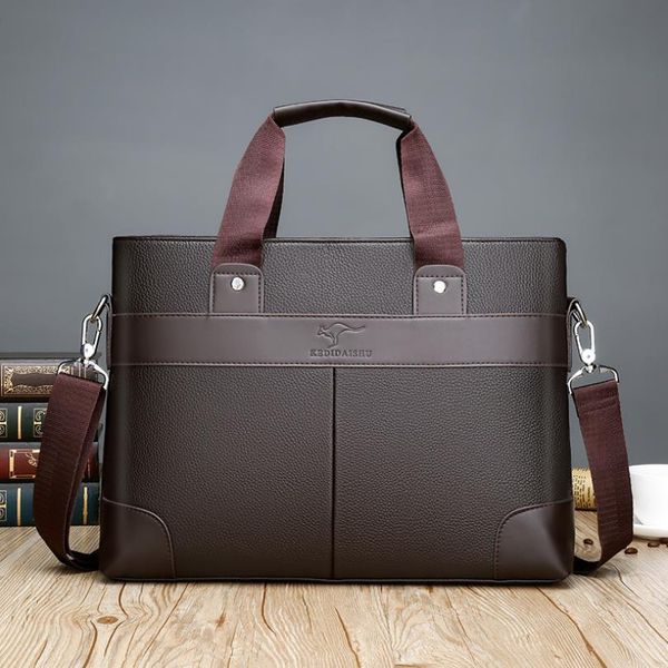 

Designer Business Bags Casual PU Leather Mens Messenger Bag Vintage Men's Crossbody Bag Bolsas Black Brown Laptop Bag #d9nf