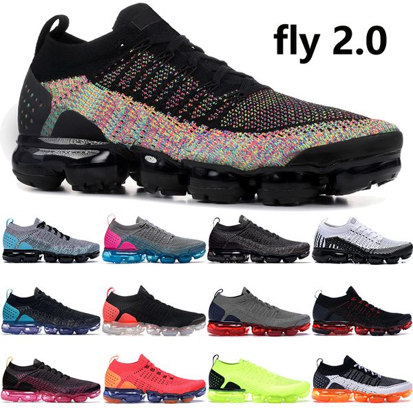 

black multi color fly 2.0 mens running shoes gunsmoke blue orbit dark stucco grey men women ourdoor designer shoes