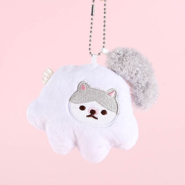 

48% cartoon comet man cute cat claw tail plush keychain girls bags couples school bags pendant wj01