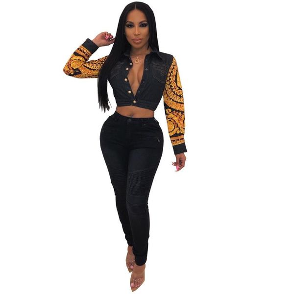 

womens designer panelled jackets spring autumn long sleeve outerwear casual women denim coat with single breasted, Black;brown