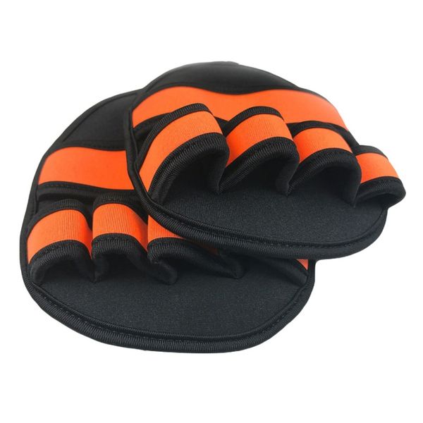 

1 pair training glove fitness grips gloves anti slip lightweight weight lifting palm grip pads workout gym gloves, Black