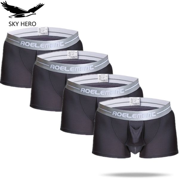

4pcs/lot men underwear boxers plus size mens underware panty homme underpants male panties boxershorts, Black;white