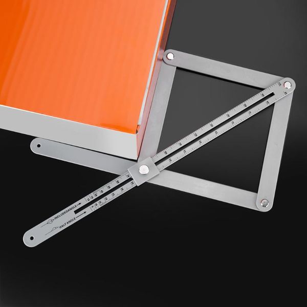 

25# professional multi-angle corner angle finder stainless steel protractor tile wood ruler woodworking model craft angle
