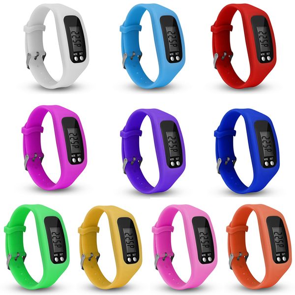 

long-life battery multifunction 10 colors digital lcd pedometer run step calorie walking distance counter