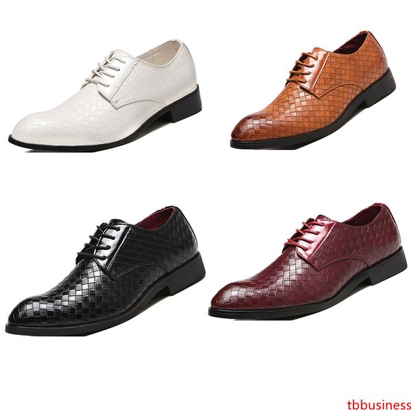 

популярная обувь для мужчин одевают кожаные черные две белые коричневый светло-коричневый мода кроссовки размер 40-45