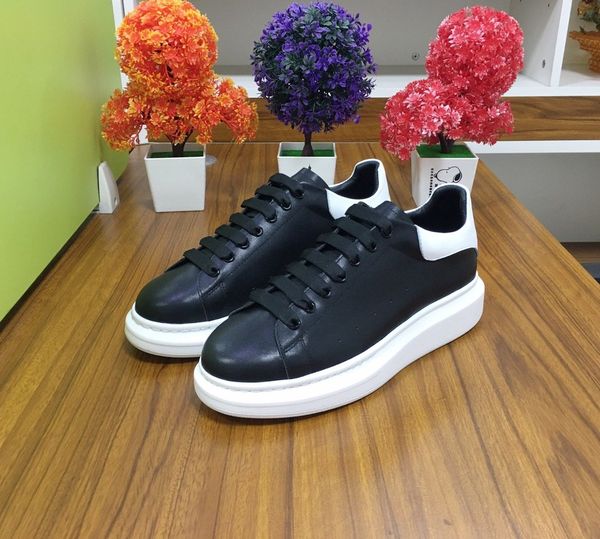 

couple shoes leather casual shoes antiskid and wear-resistant men and women shoes with the box, Blue;gray