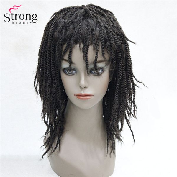 Kinky Twists Braiding Hair Senegalese Black Wig Synthetic Kinky