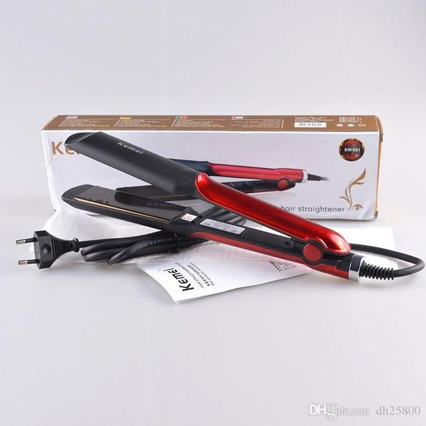 

kemei km-531 hair straightener wholesale perm hairdressing device beauty power plywood straight hair artifact dhl ing