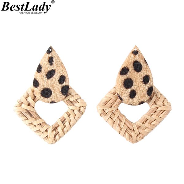 

lady fashion handmade leopard print drop earrings for women boho dangle earrings jewelry wedding party christmas gifts, Silver