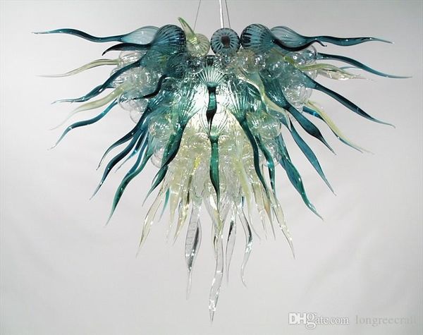

new trending handmade blown glass chandeliers oliver green fashion designer chain pendant light led bulbs style chandelier lighting