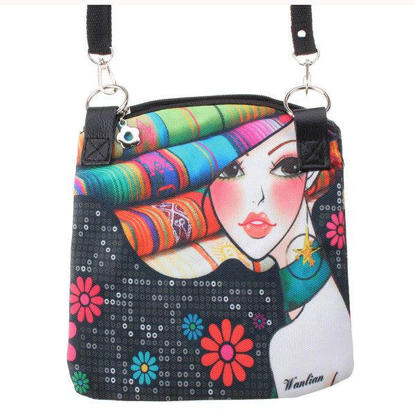 

fggs 5 colors women messenger vintage canvas printing small satchel shoulder european style girls handbag lady crossbody bag