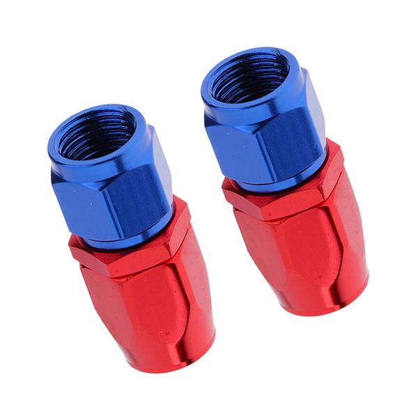 

2 pieces fuel hose oil cooler connection adapter connector made of 6063 aluminum