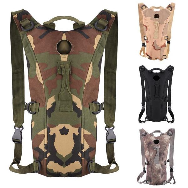 

outdoor tactical bag hiking camping mountaineering travel water bag backpack portable cycling dual shoulder water bottle pouch