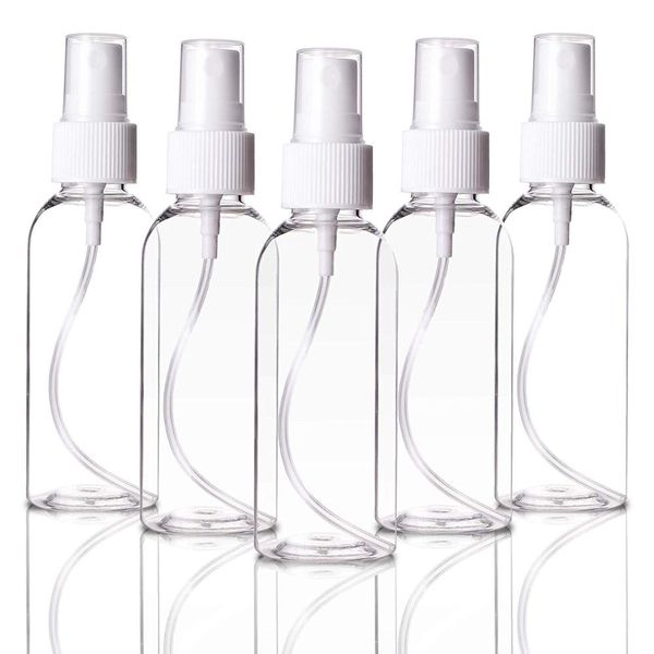

24pcs/lot 60ml 2oz white clear fine mist mini spray bottles with atomizer pumps- for essential oils travel perfume