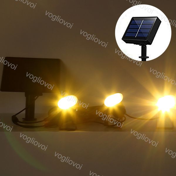 

solar garden lights polysilicon three heads 3000 6500k multicolor floodlight outdoor waterproof abs for courtyard garden lawn landscape dhl