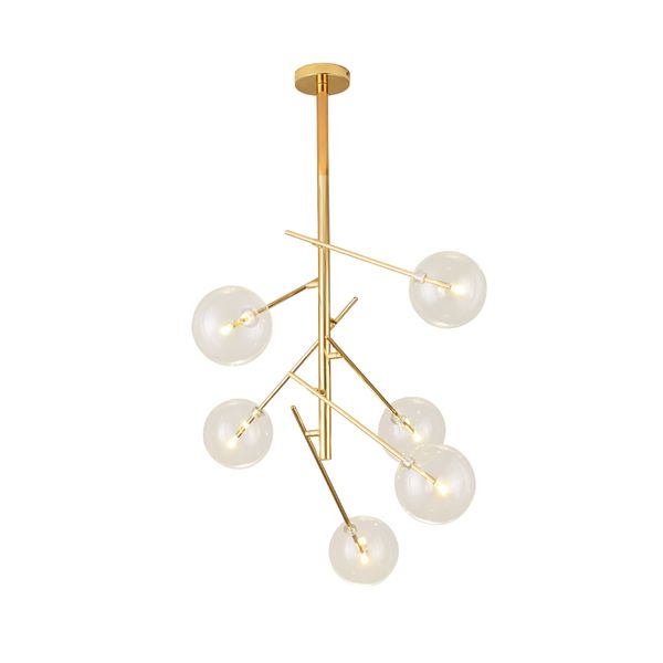 

nordic magic bean glass ball pendant lamp iron glass ball personality pendantlamp creative restaurant postmodern decoration lamp