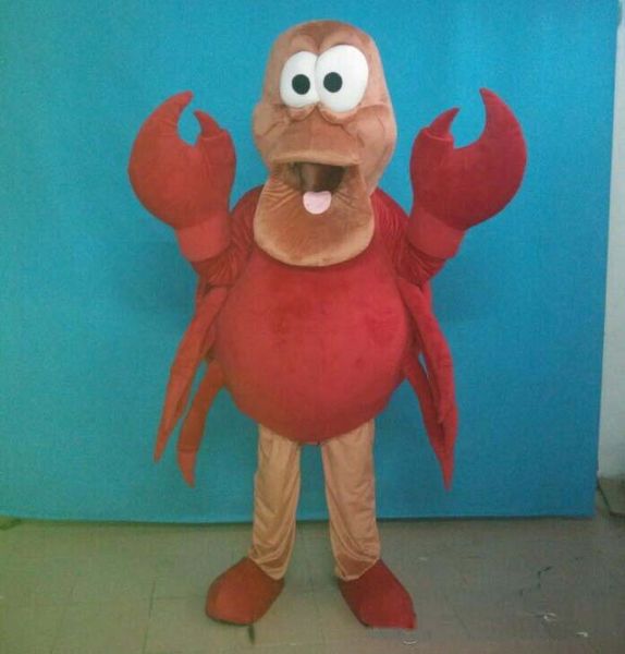 

2019 of cartoon character the red crab mascot costume for to wear, Red;yellow